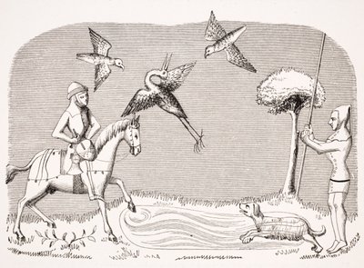 Chasse au héron, reproduction d